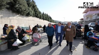 Başkan Okay’dan Semt Pazarı Ziyareti