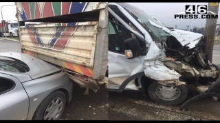 Kahramanmaraş’ta zincirleme kaza: 1’i ağır 15 yaralı
