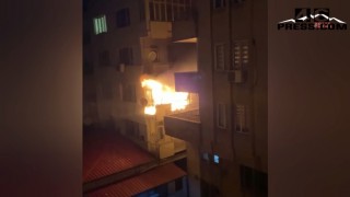 Kahramanmaraş’ta Balkon Yangını Paniğe Neden Oldu