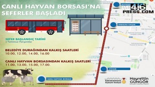 Canlı Hayvan Borsası’na Ücretsiz Ring Seferleri Başlıyor