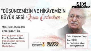 ‘Düşüncemizin ve Hikâyemizin Büyük Sesi: Rasim Özdenören’ Paneli Gerçekleştirilecek