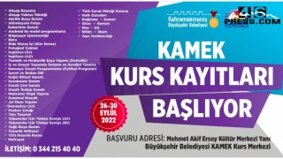 KAMEK Kurs Kayıtları Başlıyor