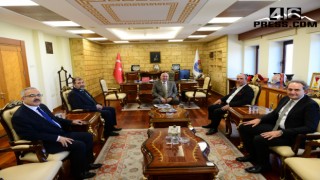 KMTSO Başkanı Şahin Balcıoğlu’ndan Rektör Yasım’a “Hayırlı Olsun” Ziyareti