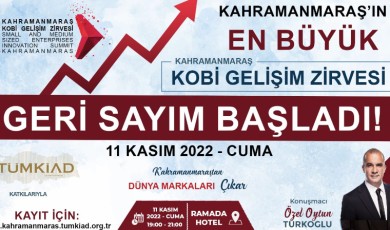 Kahramanmaraş’ın En Büyük Kobi Gelişim Zirvesi 11 Kasım’da!