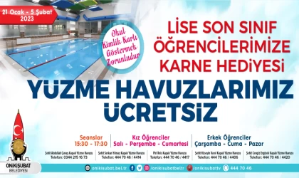 Üniversite sınavına hazırlanan öğrencilere Onikişubat Belediyesi’nden moral hediyesi
