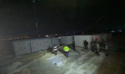 Deprem Felaketinin Yaşandığı Afşin’de Konteyner Kent Kurulumuna Başlandı