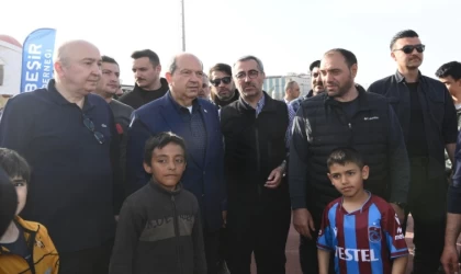KKTC Cumhurbaşkanı Ersin Tatar KSÜ’de Depremzedelerle Bir Araya Geldi