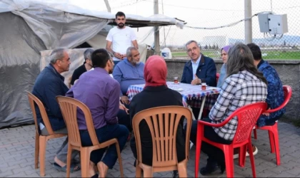 Başkan Güngör, Geçici Barınma Merkezinde Vatandaşlarla Buluştu
