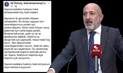 Ali Öztunç, ‘’helal etmiyorum’’ diyenlere sert çıktı! 