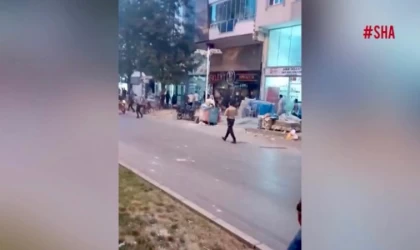 Pazarcık’ta silahlı kavga kamerada