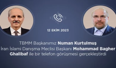 Numan Kurtulmuş İranlı mevkidaşıyla görüştü
