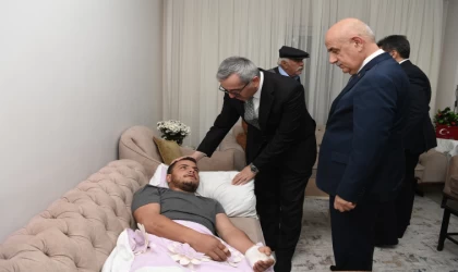 Kirişci ve Güngör’den Pençe – Kilit Harekâtı Bölgesinde Yaralanan Gürbak’a Geçmiş Olsun Ziyareti