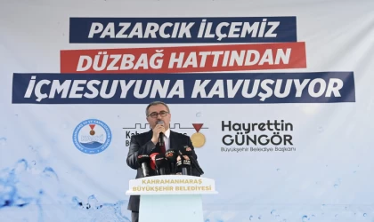 Pazarcık’ın İçmesuyu Sorununu Çözüme Kavuşturacak Proje Hızla Yükseliyor