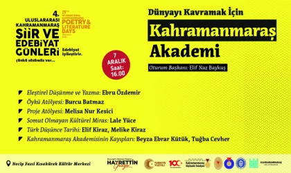 Şiir ve Edebiyat Günleri, Perşembe Günü 2 Oturumla Devam Edecek