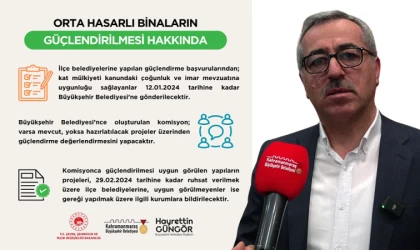 Orta Hasarlı Binaların Güçlendirilme Süreci Başladı!