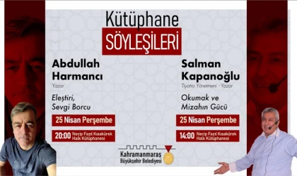 Yazar Harmancı ve Kapanoğlu, Okurlarla Buluşacak