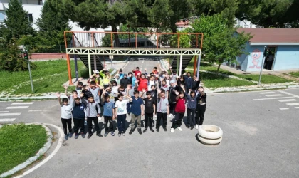 Dulkadiroğlu Trafik Eğitim Parkı Minik Öğrencileri Misafir Etti