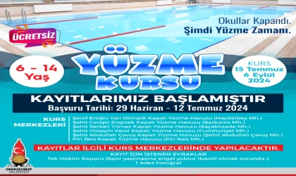 Başkan Toptaş’ın öğrencilere karne hediyesi yüzme kursu oldu