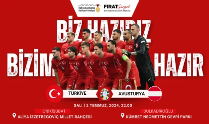  Milli Heyecan Onikişubat ve Dulkadiroğlu’nda Dev Ekranlardan Takip Edilecek