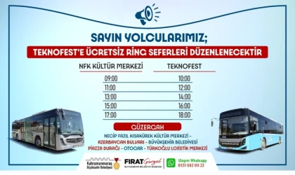 Büyükşehir’den TEKNOFEST’e Ücretsiz Ring Seferi