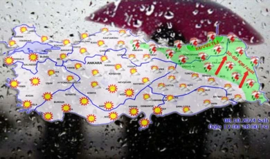 8 Ekim hava tahmin raporu yayımlandı... Doğu Anadolu’da yağışlara dikkat!