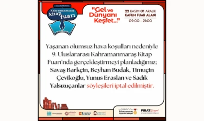 Kitap Fuarı’nda Bugünkü Söyleşiler İptal Edildi