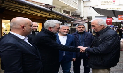 Başkan Görgel, Kapalı Çarşı’da Esnaf ve Vatandaşlarla Bir Araya Geldi
