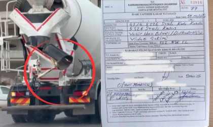 Beton Mikserine 152 Bin TL Ceza; Görüntü ve Çevre Kirliliğine Geçit Yok