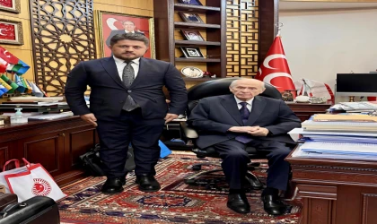 MHP Lideri Devlet Bahçeli, Başkan Satıcı'yı kabul etti