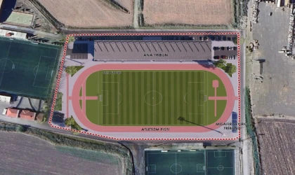 Şehrin Yeni Futbol Sahası Hızla Yükseliyor