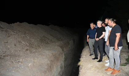 Başkan Görgel, Kılavuzlu İçmesuyu İletim Hattı Çalışmalarını İnceledi