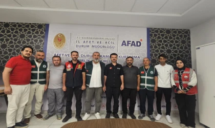 AFAD Kahramanmaraş İl Müdürlüğü’nden Platform Üyesi Derneklere Teşekkür Belgesi