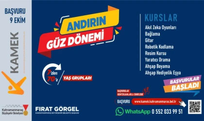Andırın’da KAMEK Kurslarına Kayıtlar Başladı
