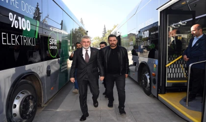 Şehrin İlk Elektrikli Otobüsleri Hayırlı Olsun