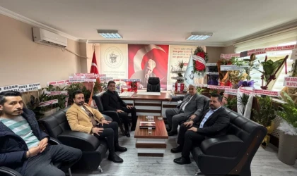 KMESOB Başkanı Kuybu’dan Başkan Çiçek’e Hayırlı Olsun Ziyareti
