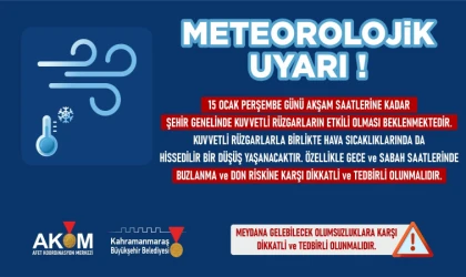 Rüzgâr ve Soğuk Hava Uyarısı; Buzlanma ve Don Riskine Dikkat!