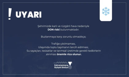 Şehir Genelinde Buzlanma ve Don Uyarısı!