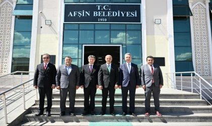 KSÜ Rektörü Okumuş’tan Afşin Belediye Başkanı Kıraç’a Ziyaret