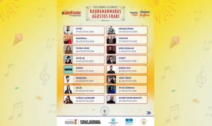 Geleneksel Ağustos Fuarı’nda Kahramanmaraş Müziğe Doyacak