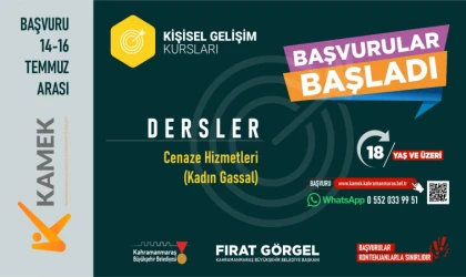 KAMEK’te Kadın Gassal Kursuna Başvurular Başladı!