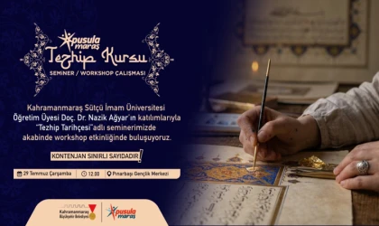 Pusula Maraş’tan Gençlere Geleneksel Sanat Atölyesi