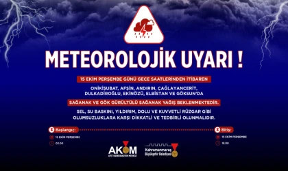 Büyükşehir’den 8 İlçede Kuvvetli Sağanak Uyarısı!