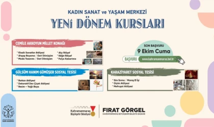 Büyükşehir’in Kadın Sanat ve Yaşam Merkezi Atölyelerinde Yeni Dönem Başvurular Başladı